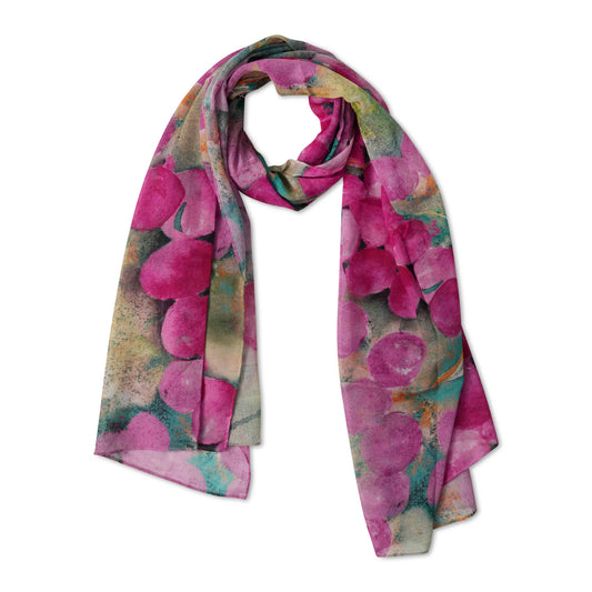 Floral Cotton Voile Designer Scarf