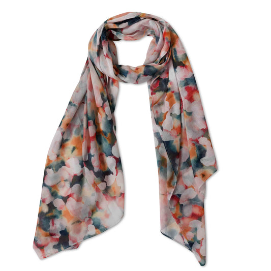 Floral Cotton Voile Designer Scarf