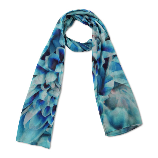 Floral Cotton Voile Designer Scarf