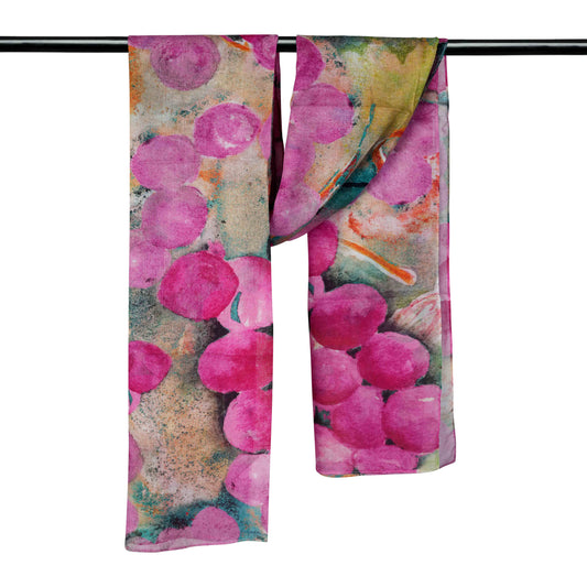 Floral Cotton Voile Designer Scarf