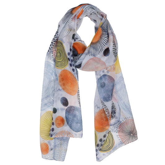 Geometrical Pure Silk Designer Scarf