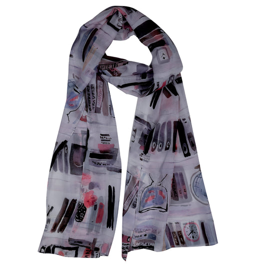 Abstract  Pure Silk Designer Scarf