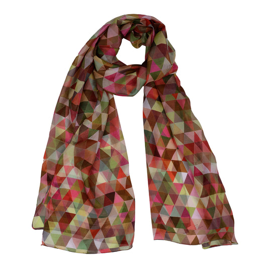 Abstract  Pure Silk Designer Scarf