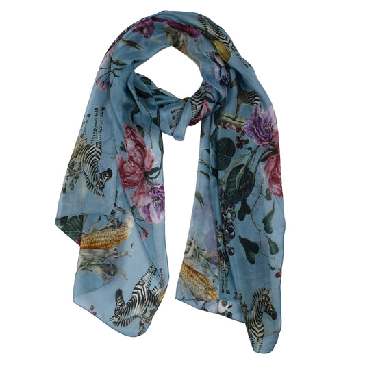 Australian Coastal Pure Silk Designer Scarf