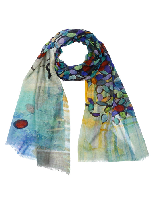 Abstract Art Cotton Modal Designer Scarf