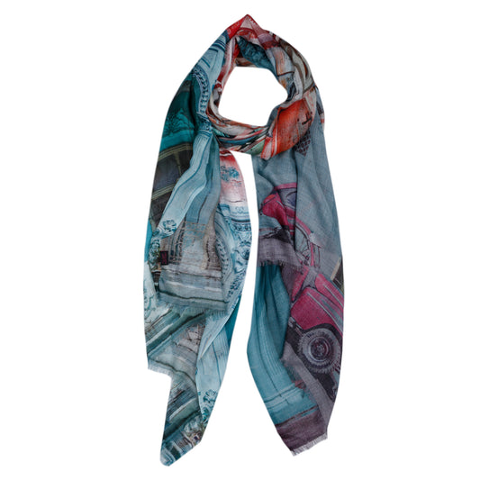 Architectural Modal Silk Designer Scarf