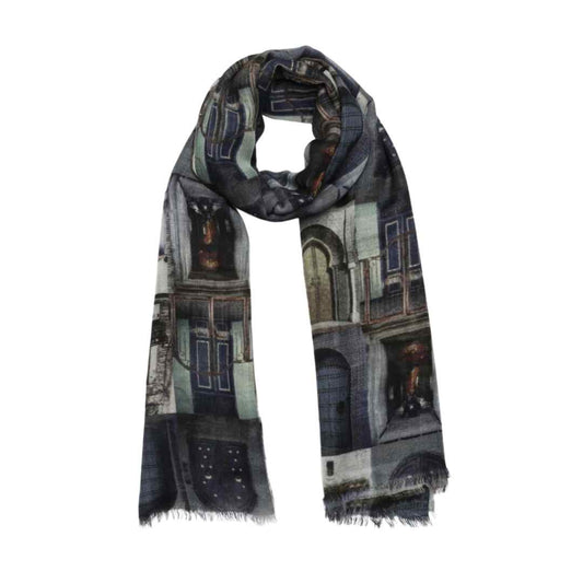 Architectural Modal Silk Designer Scarf