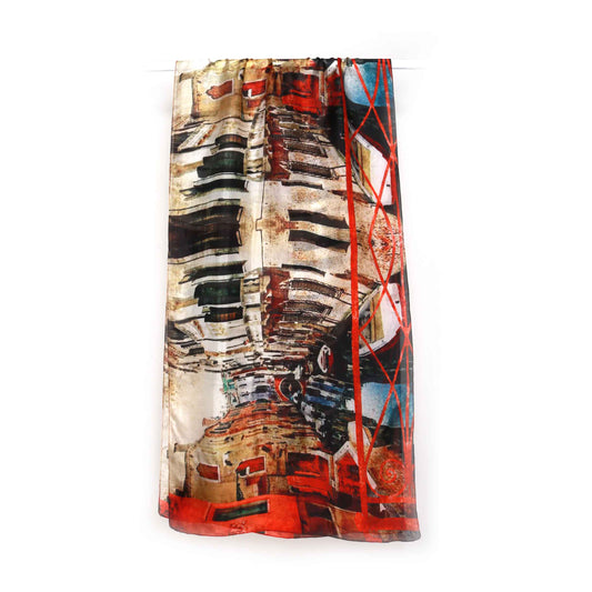 Architectural Cotton Modal Designer Scarf