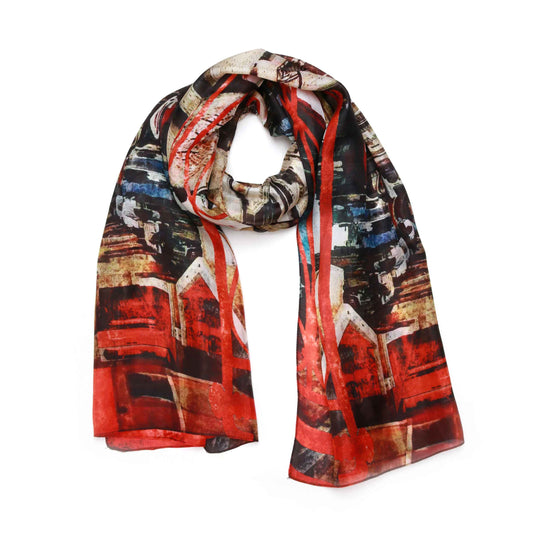 Architectural Cotton Modal Designer Scarf