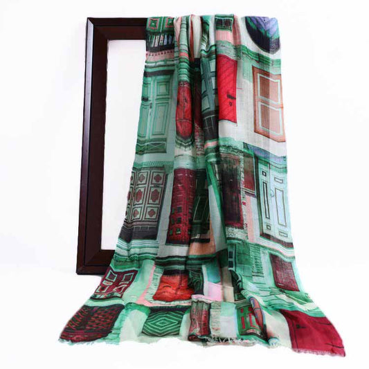 Architectural Modal Silk Designer Scarf