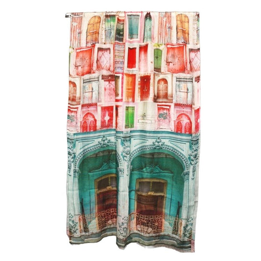 Architectural Merino Silk Designer Scarf