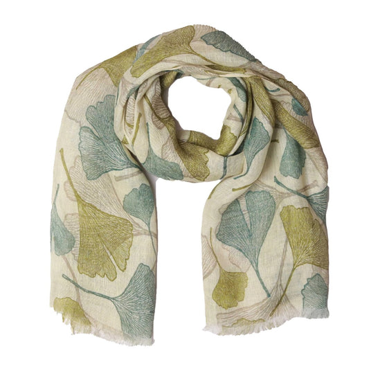 Floral Linen Designer Scarf