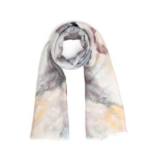 Abstract Linen Designer Scarf