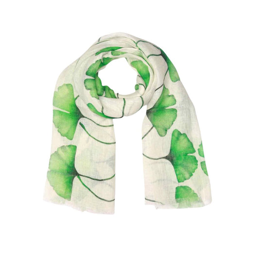 Floral Print Linen Designer Scarf